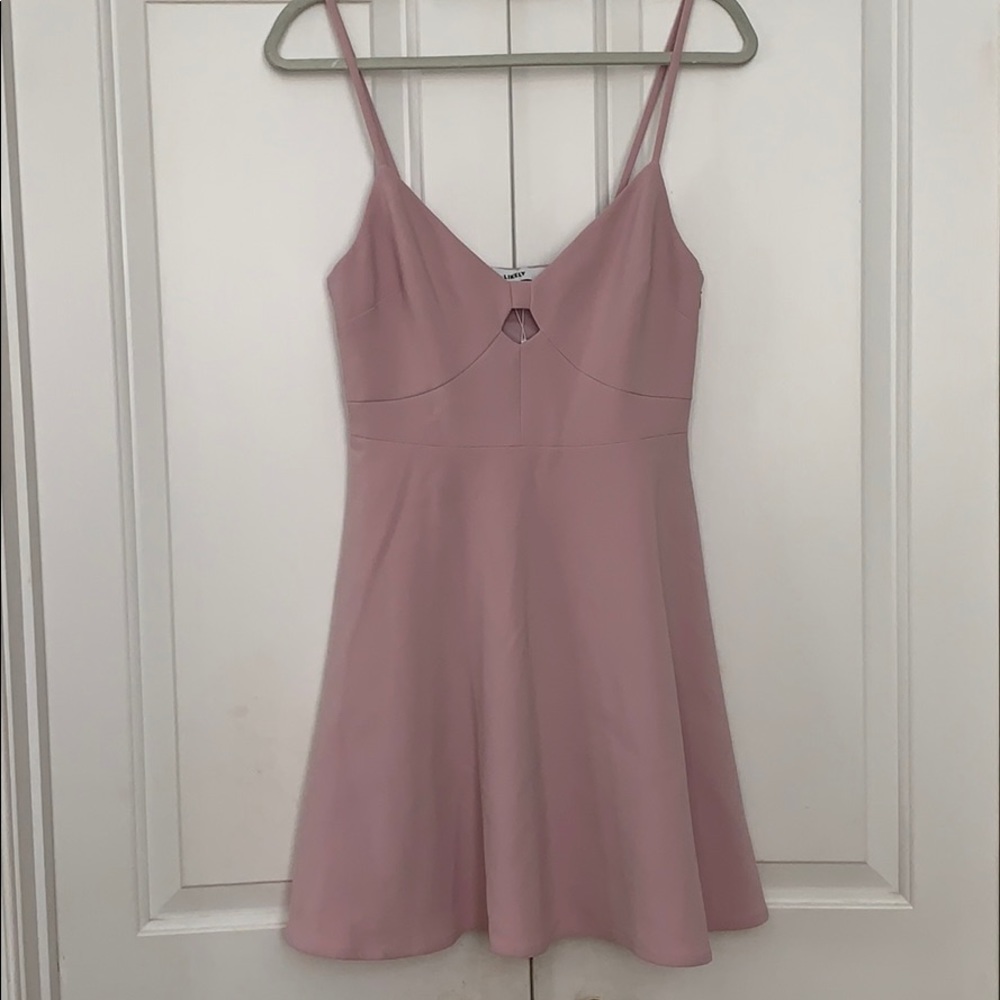 Likely Dusty Rose Spaghetti Strap Mini Dress